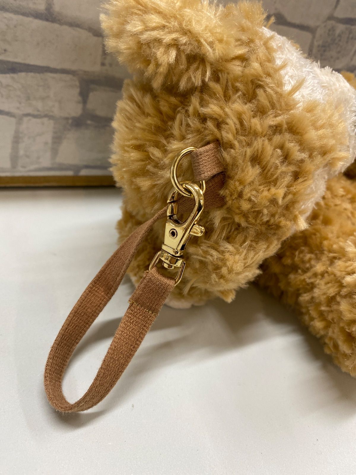 V1-46】◇ ダッフィー Duffy チャック付き ぬいぐるみ ディズニー 中古