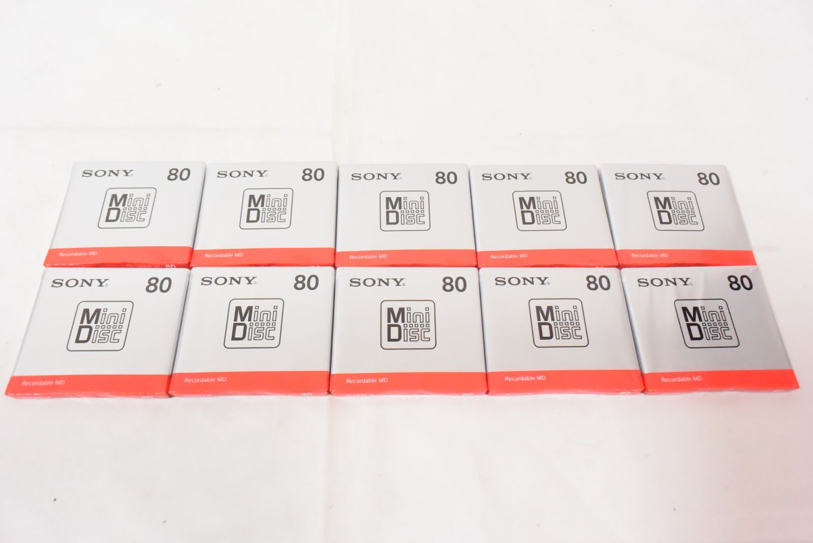 SONY ソニー ミニディスク レコーディングMD MDW80T 10枚セット