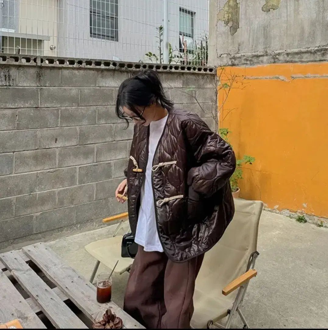 トグルボタン キルティング アウター