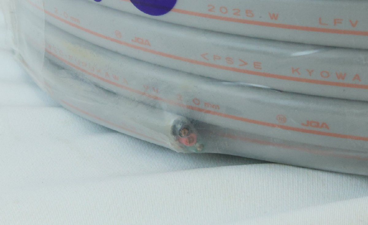  SFCC VVFケーブル .0 mm 100 M 黒赤緑 配送不可 併 KG その他 内装