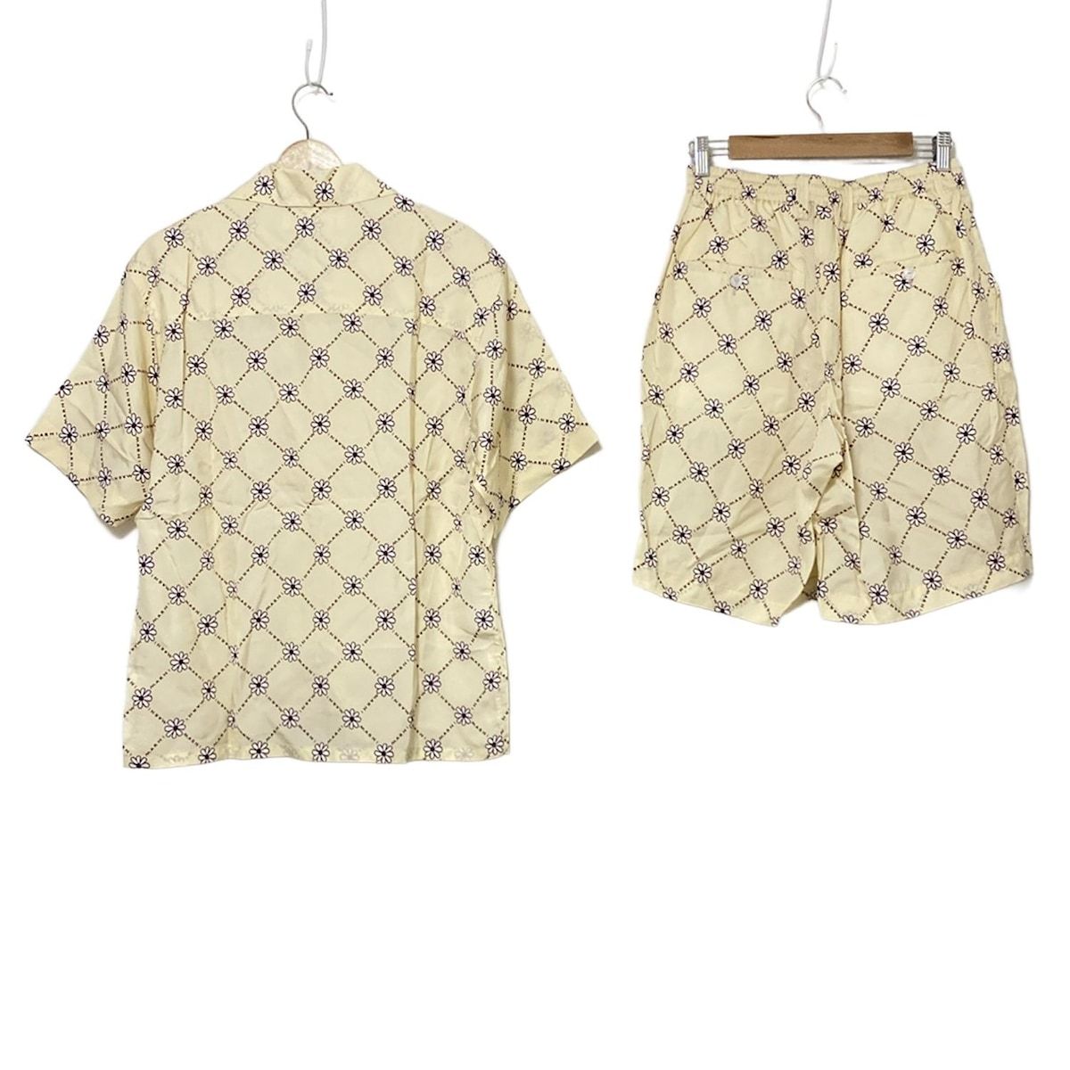 MARNI マルニ メンズセットアップ メンズ - ライトイエロー×ボルドー×マルチ 花柄 ウエストゴム