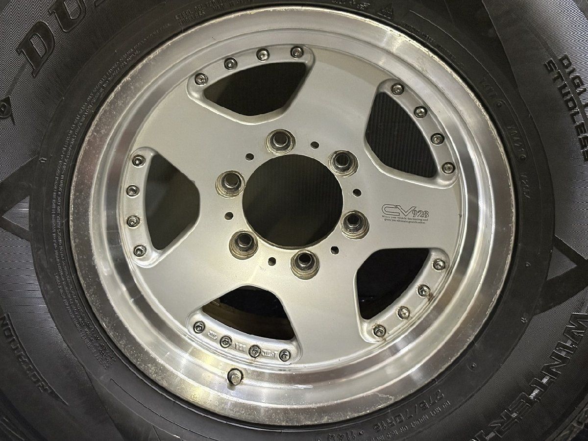  DL SJ 8 275 70 R 16 スタッドレス BS CV 928 16インチ 7 10 21年製 バリ溝 ハイラックスサーフ 90プラド等 KTS 339 16インチ タイヤ ホイールセット