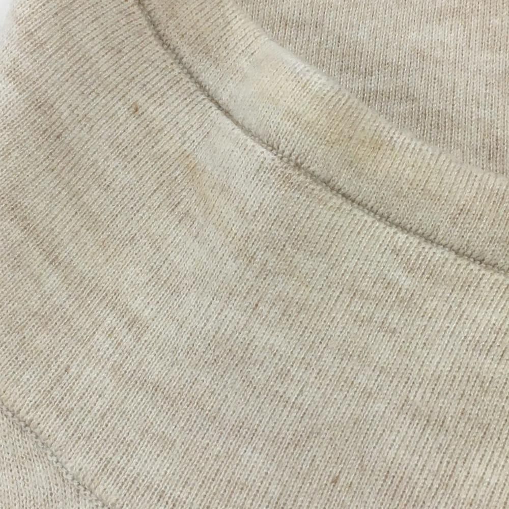 アルチビオ ハイネックセーター ライトベージュ×蛍光イエロー 袖ロゴライン ニット レディース 38 M ゴルフウェア archivio LLC-HASEGAWATOSO_COM