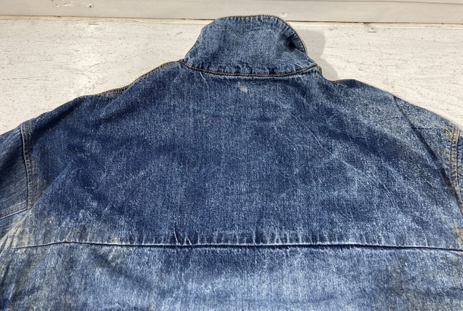 ダート加工デニムプルオーバー アノラック