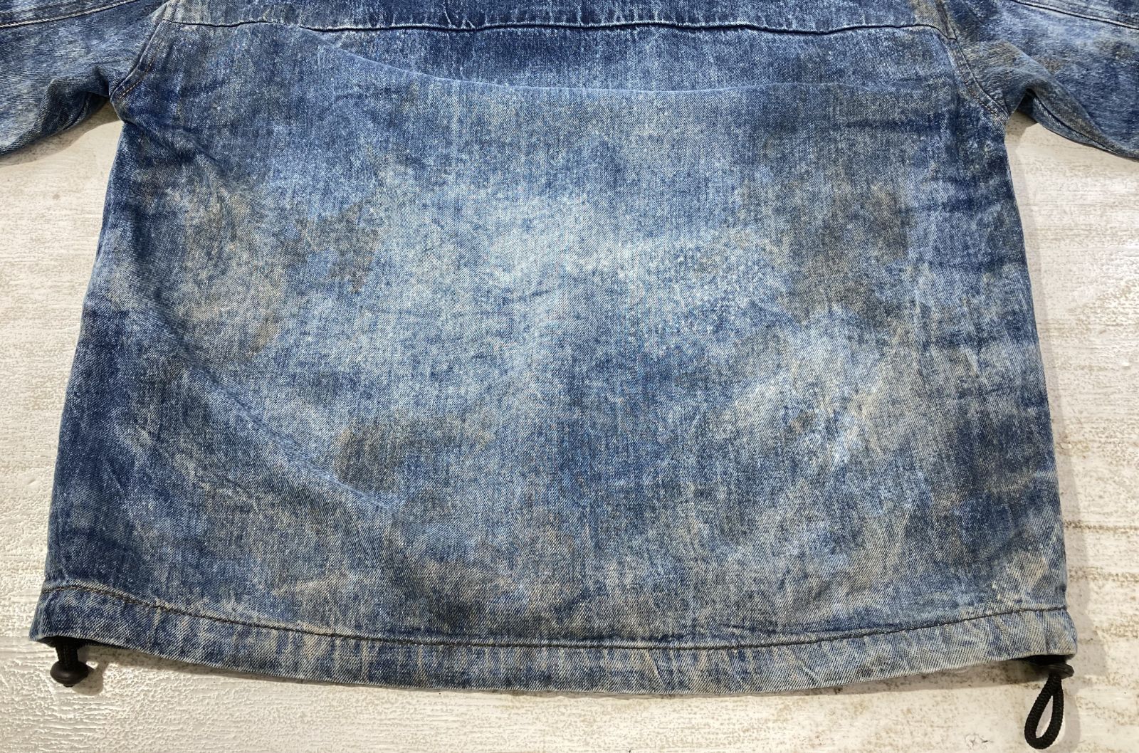 ダート加工デニムプルオーバー アノラック