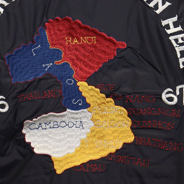 TAION タイオン JK03JS ジャパン リバーシブル ベトジャン ダウンジャケット TA036 BLACK M KANDAIZUMI_COM