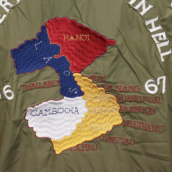 TAION タイオン JK03JS ジャパン リバーシブル ベトジャン ダウンジャケット TA036 OLIVE L KANDAIZUMI_COM