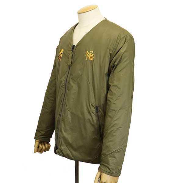 TAION タイオン JK03JS ジャパン リバーシブル ベトジャン ダウンジャケット TA036 OLIVE XL