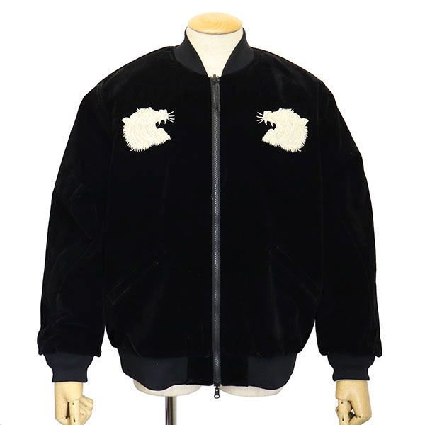 TAION タイオン JK04JS ジャパン リバーシブル スカジャン ダウンジャケット TA037 BLACKxSILVERBGE XL