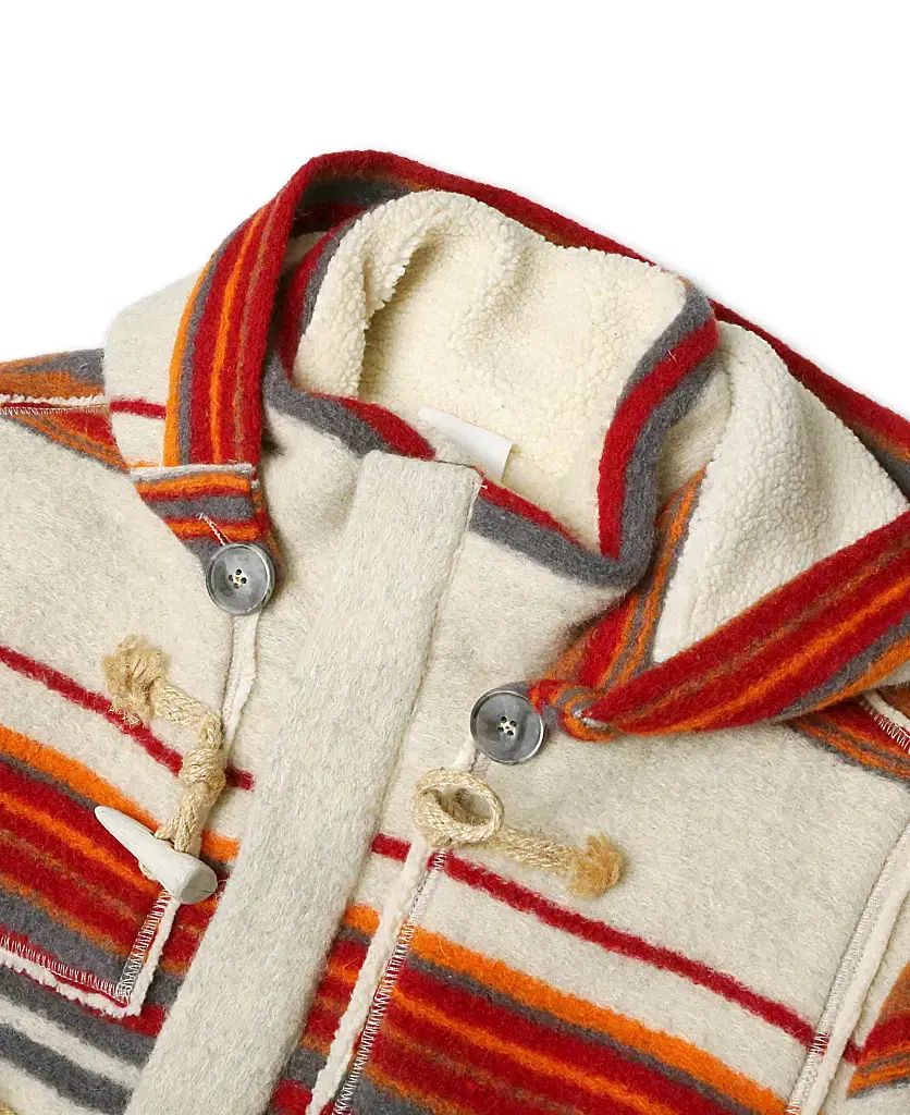 Bark マルチ COLOR ストライプ ダッフル ジャケット