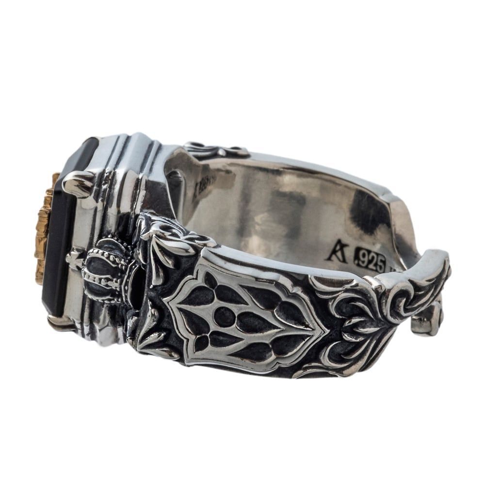 10金ライオンリング