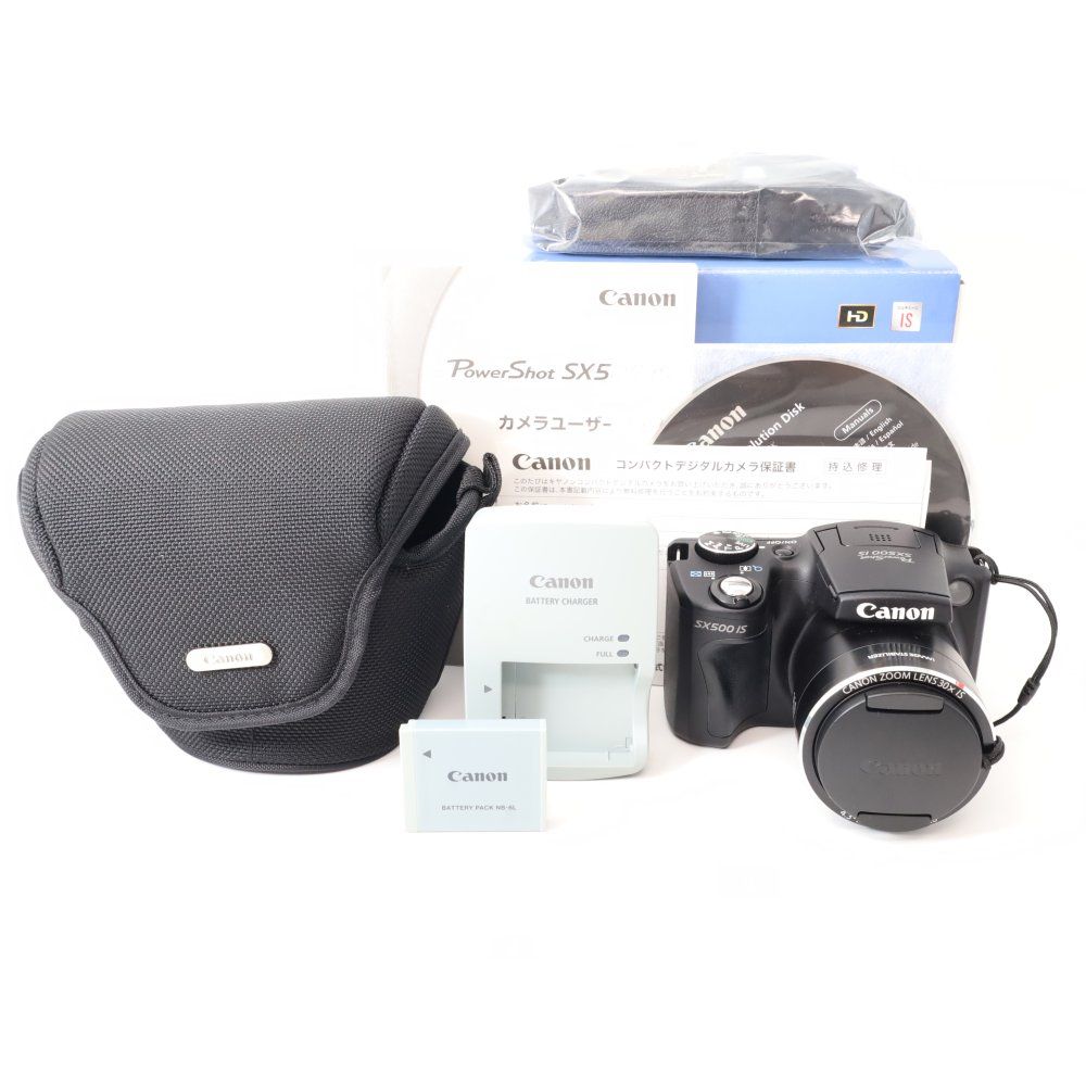 上品 キヤノン Canon デジタルカメラ PowerShot SX500IS 約1600万画素 光学30倍ズーム ブラック 10c04