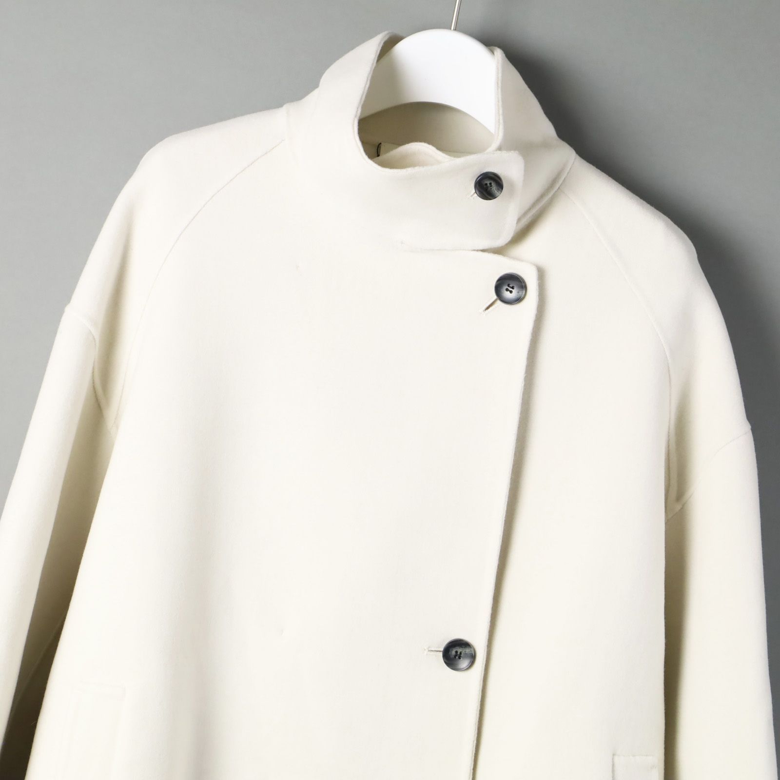 uncrave アンクレイヴ メルトンリバー テントラインコート ウール ピーコート ダブルコート 1 M 498