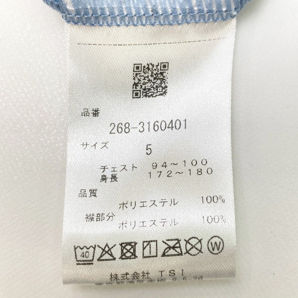 サイズ 5 PGG PEARLY GATES パーリーゲイツ モデル 半袖ポロシャツ ブルー系 240101148253 ゴルフウェア メンズ ストスト LLC-HASEGAWATOSO_COM