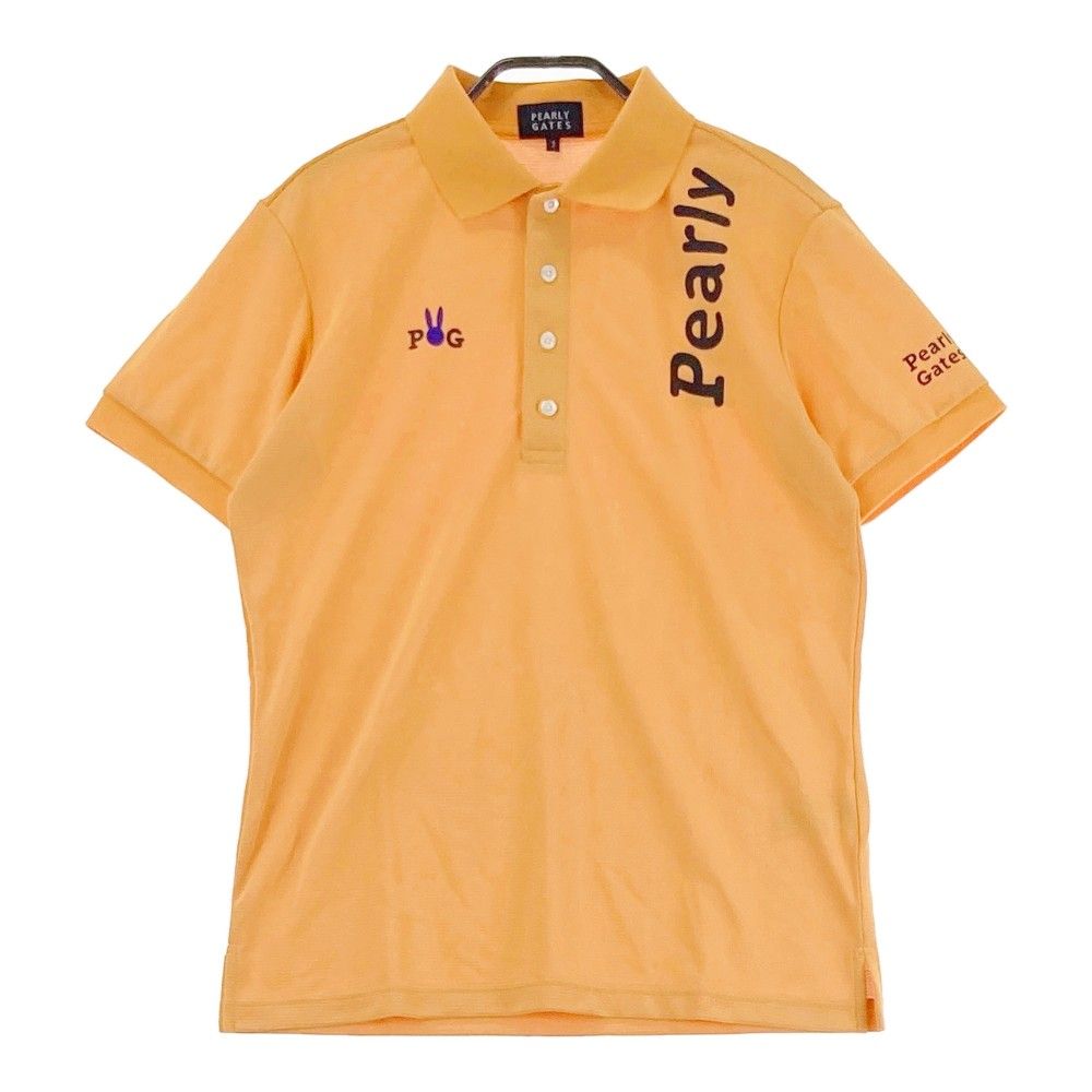 サイズ 3 PEARLY GATES パーリーゲイツ モデル 半袖ポロシャツ オレンジ系 240101310058 ゴルフウェア メンズ ストスト