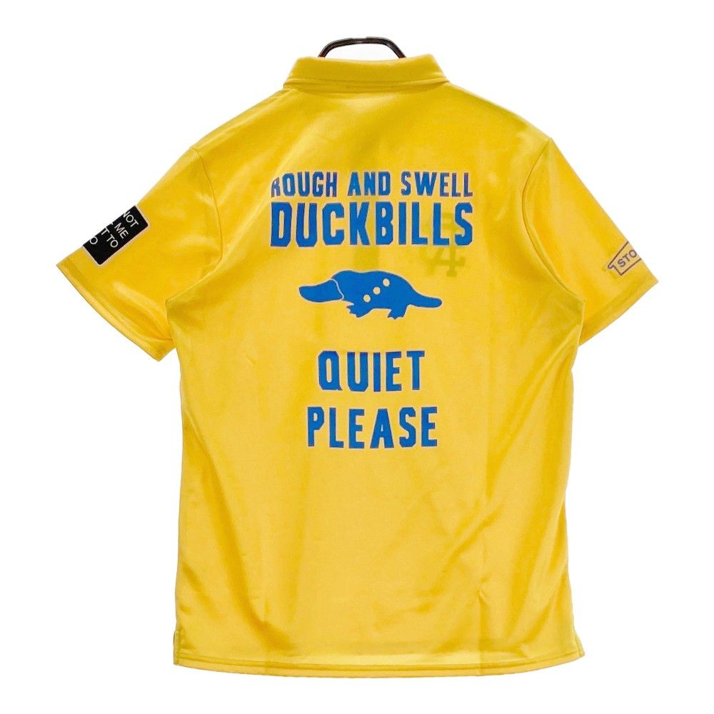 サイズ M ROUGH-SWELL ラフアンドスウェル 半袖ポロシャツ ボタンダウン イエロー系 240101329927 ゴルフウェア メンズ ストスト