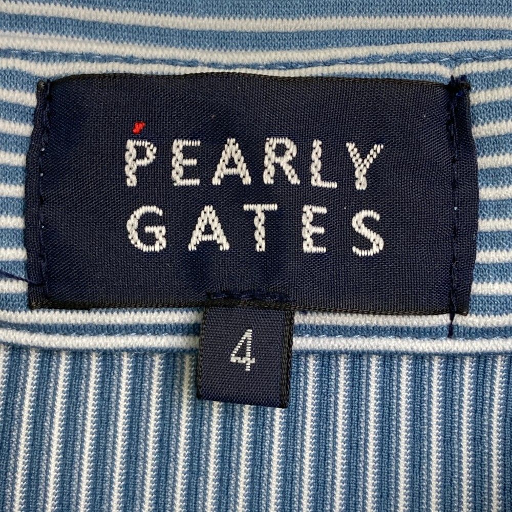 PEARLY GATES ストライプシャツ サイズ4 サイズ：4 PEARLY GATES パーリーゲイツ 2024年モデル 半袖