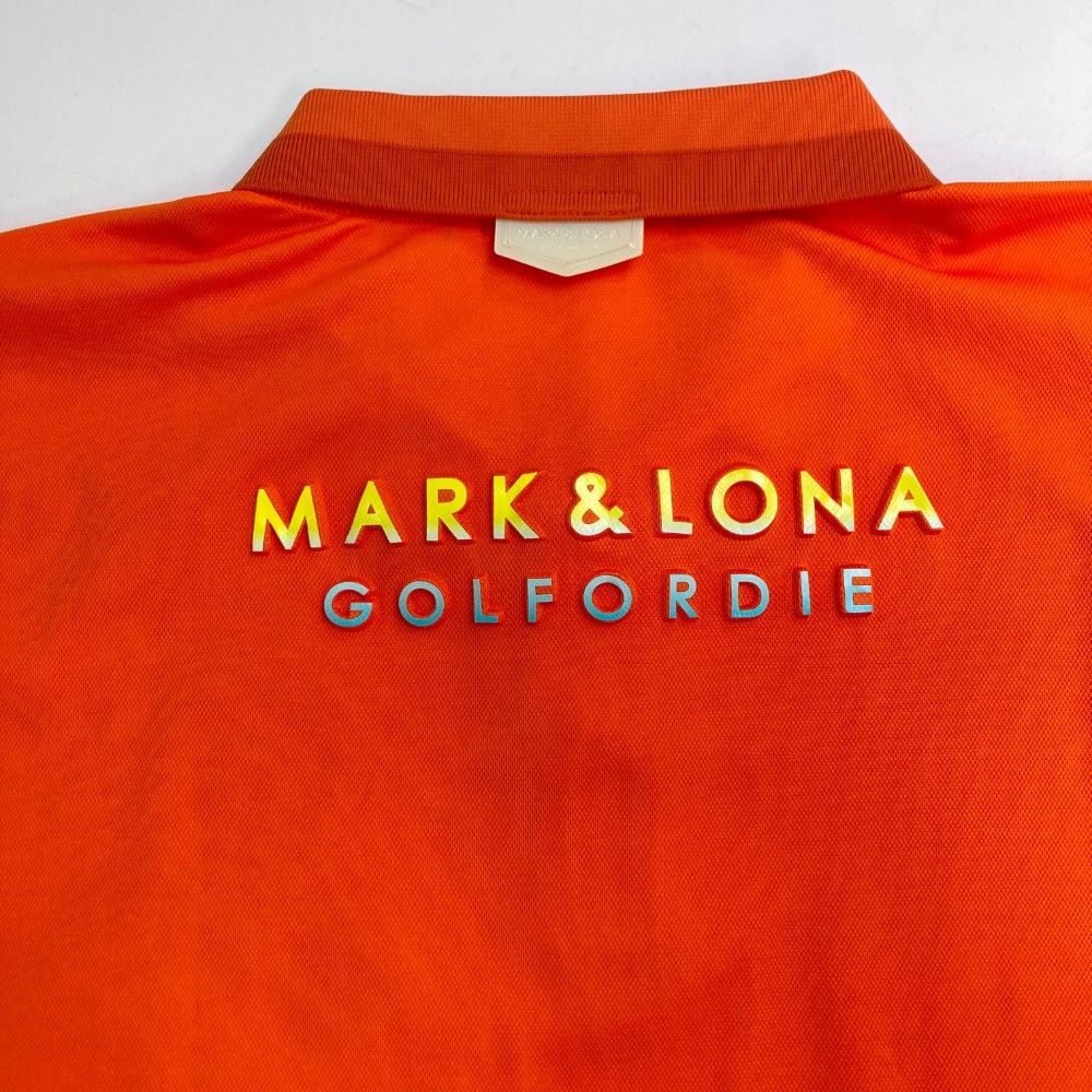 サイズ：50 MARK&LONA マークアンドロナ 半袖ポロシャツ オレンジ系