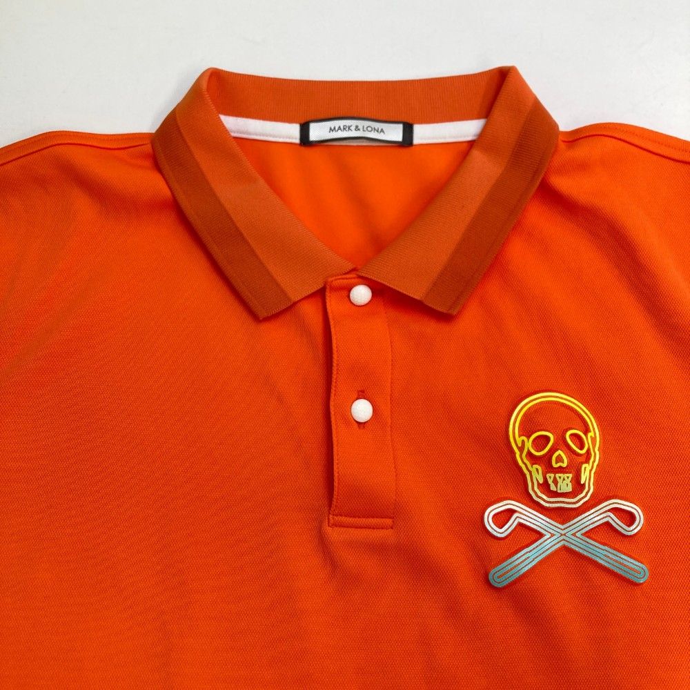 サイズ：50 MARK&LONA マークアンドロナ 半袖ポロシャツ オレンジ系