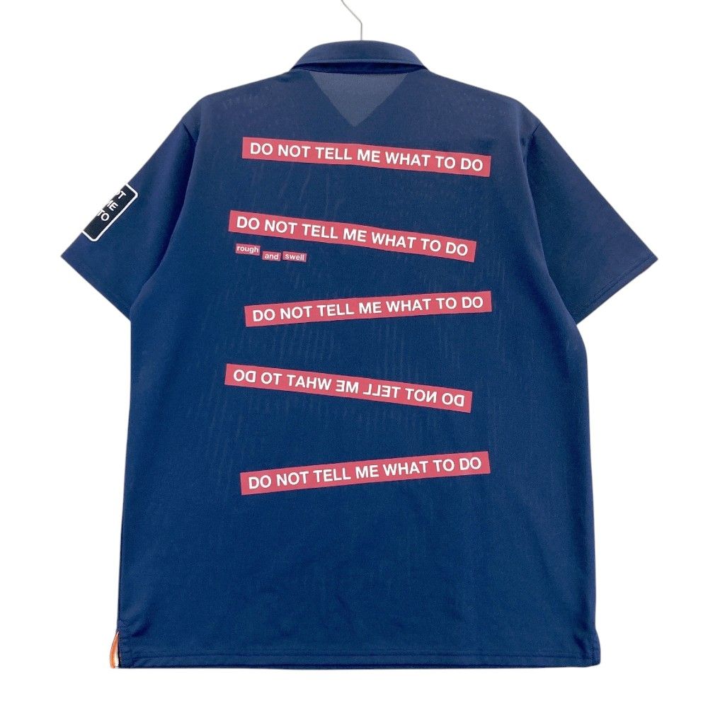 サイズ L ROUGH-SWELL ラフアンドスウェル 半袖ポロシャツ ボタンダウン ネイビー系 240101341651 ゴルフウェア メンズ ストスト