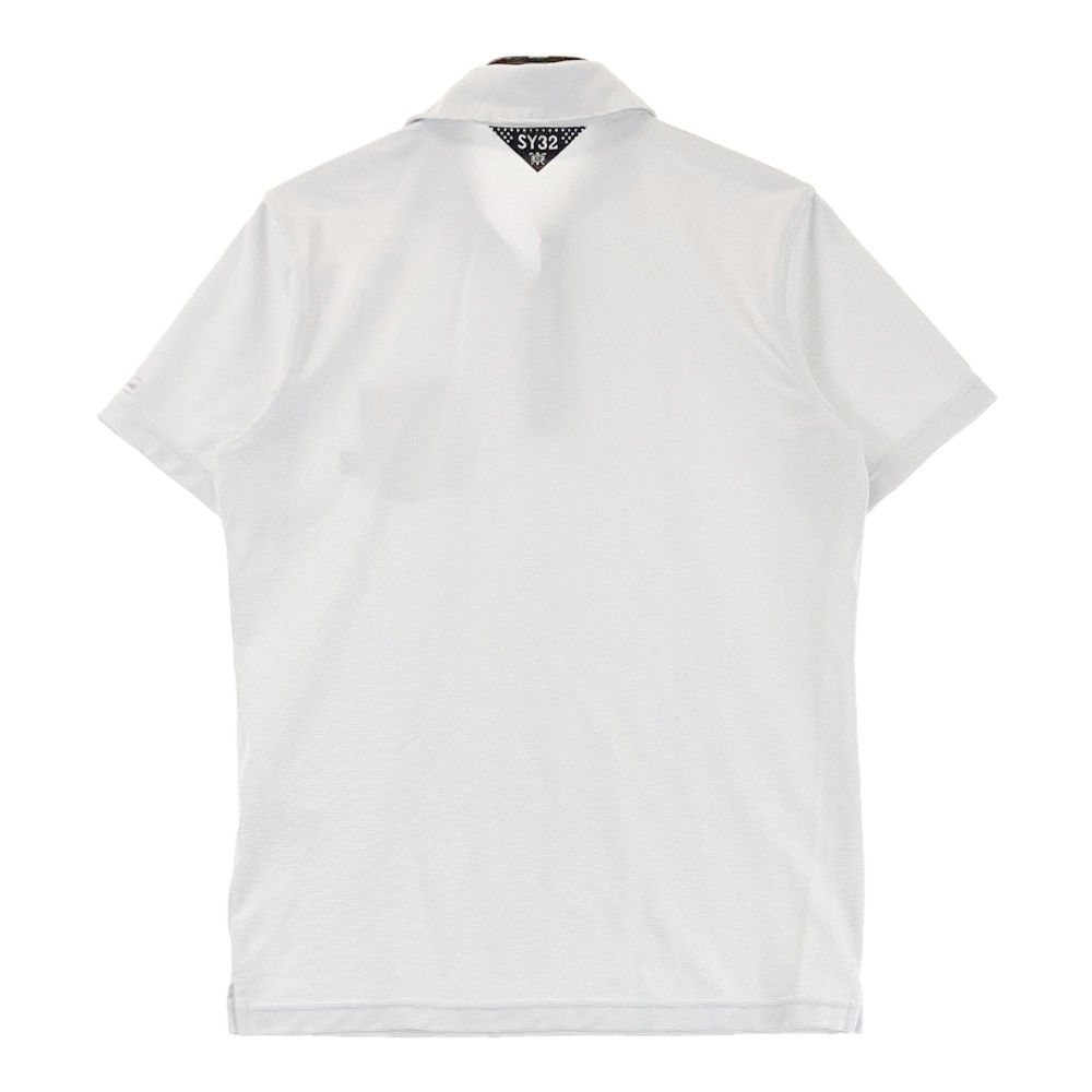 サイズ M SY32 BY SWEET YEARS GOLF エスワイサーティトゥバ モデル 半袖ポロシャツ ホワイト系 240101348397 ゴルフウェア メンズ ストスト