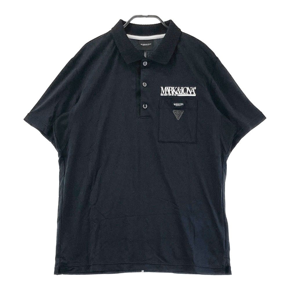 サイズ 48 MARK-LONA マークアンドロナ モデル 半袖ポロシャツ ブラック系 240101348922 ゴルフウェア メンズ ストスト