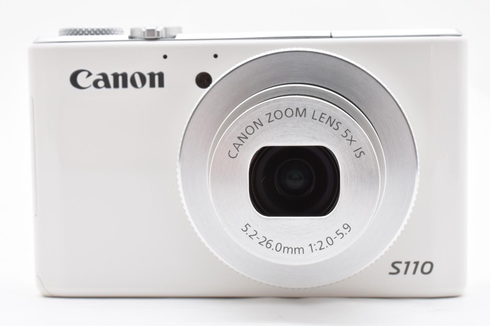  上品 Canon powershot S 110 ホワイト バッテリーチャージャーセット コンパクトデジタルカメラ デジタルカメラ