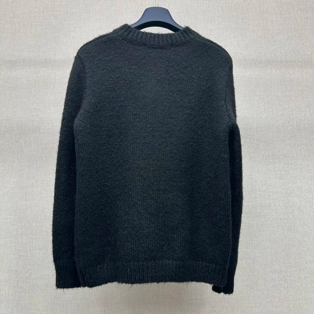 ルイヴィトン ユニセックス カジュアル ロゴ ブラック ニット セーター