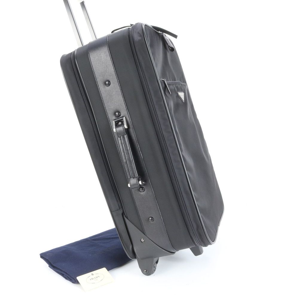 プラダ ギャランティカード付 テスート ナイロン 三角ロゴ V174 レザー スーツケース キャリー 出張 旅行 メンズ ERE CW30-10