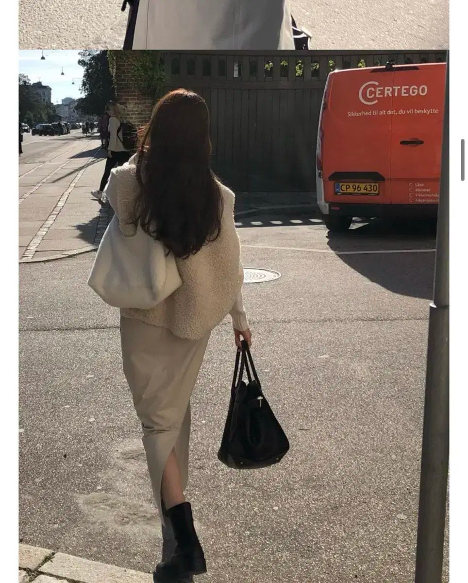 オンス ムートン シープスキン ベスト