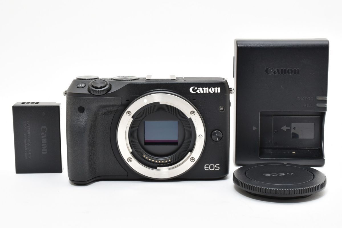 Canon EOS M3 ボディ ブラック 充電器付き AYM4875 220