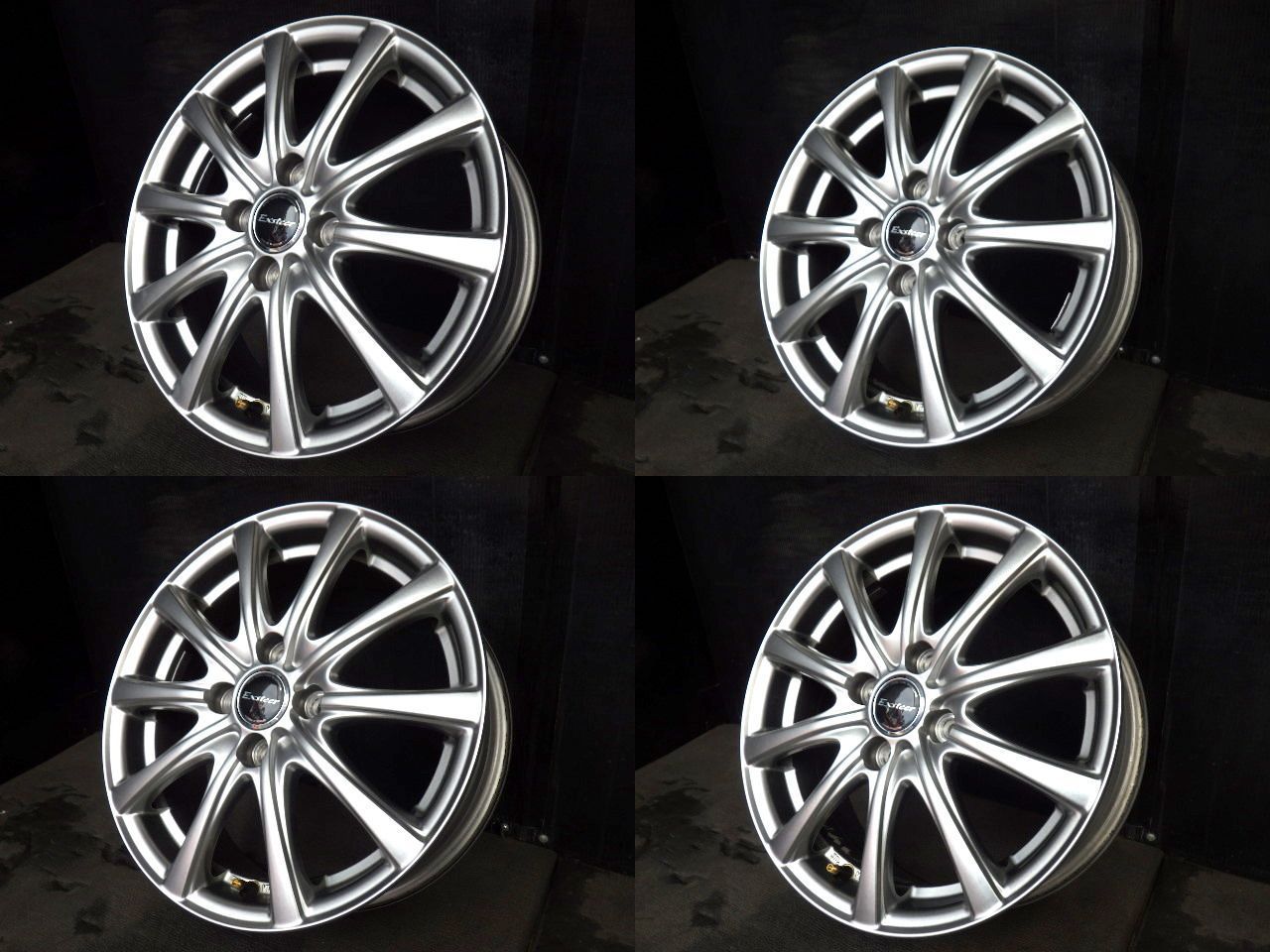 3026 B HOT STUFF Exsteer ホイール 15x5.5J 4穴 PCD100 43 4本