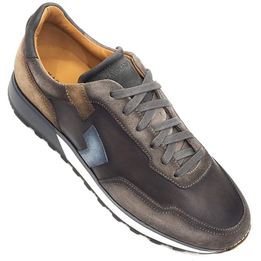 新品 MAGNANNI レザースニーカー 【サイズ：42】 グレー/ブラウン