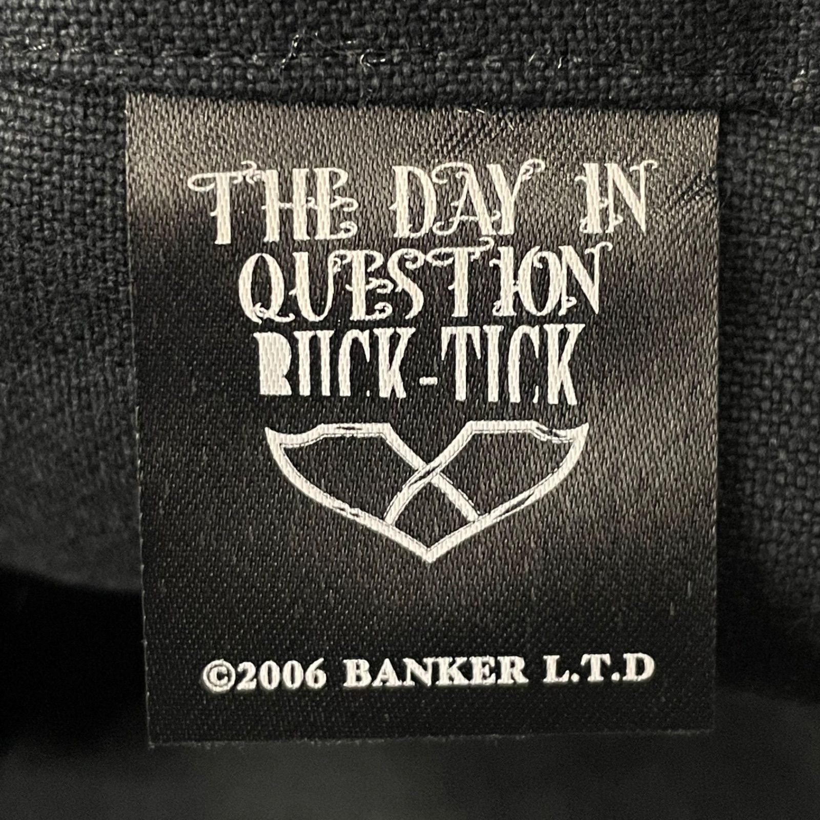 BUCK-TICK トートバッグ THE DAY IN QUESTION2017 BUCK-TICK THE DAY IN QUESTION Tote Bag Graphic Print Black