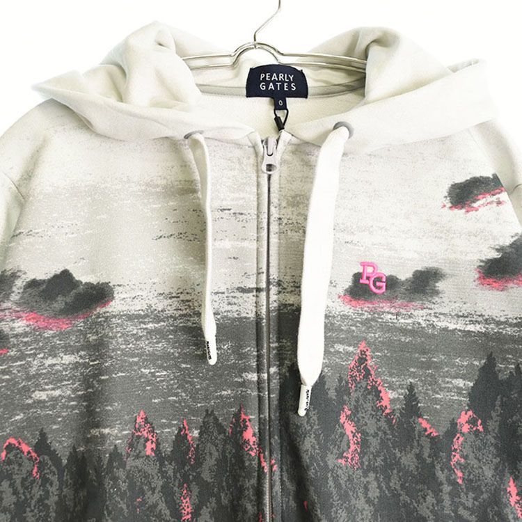 新古品 パーリーゲイツ｜レディース｜0 S相当 ｜長袖パーカー｜グレー系｜秋冬｜古着ゴルフウェア