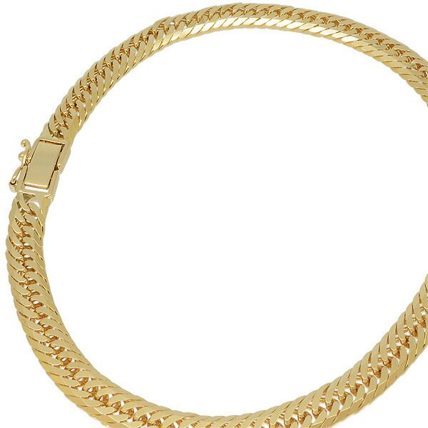 ete k10YG ライン&チェーンアンクレット ete ブレスレット K10YG