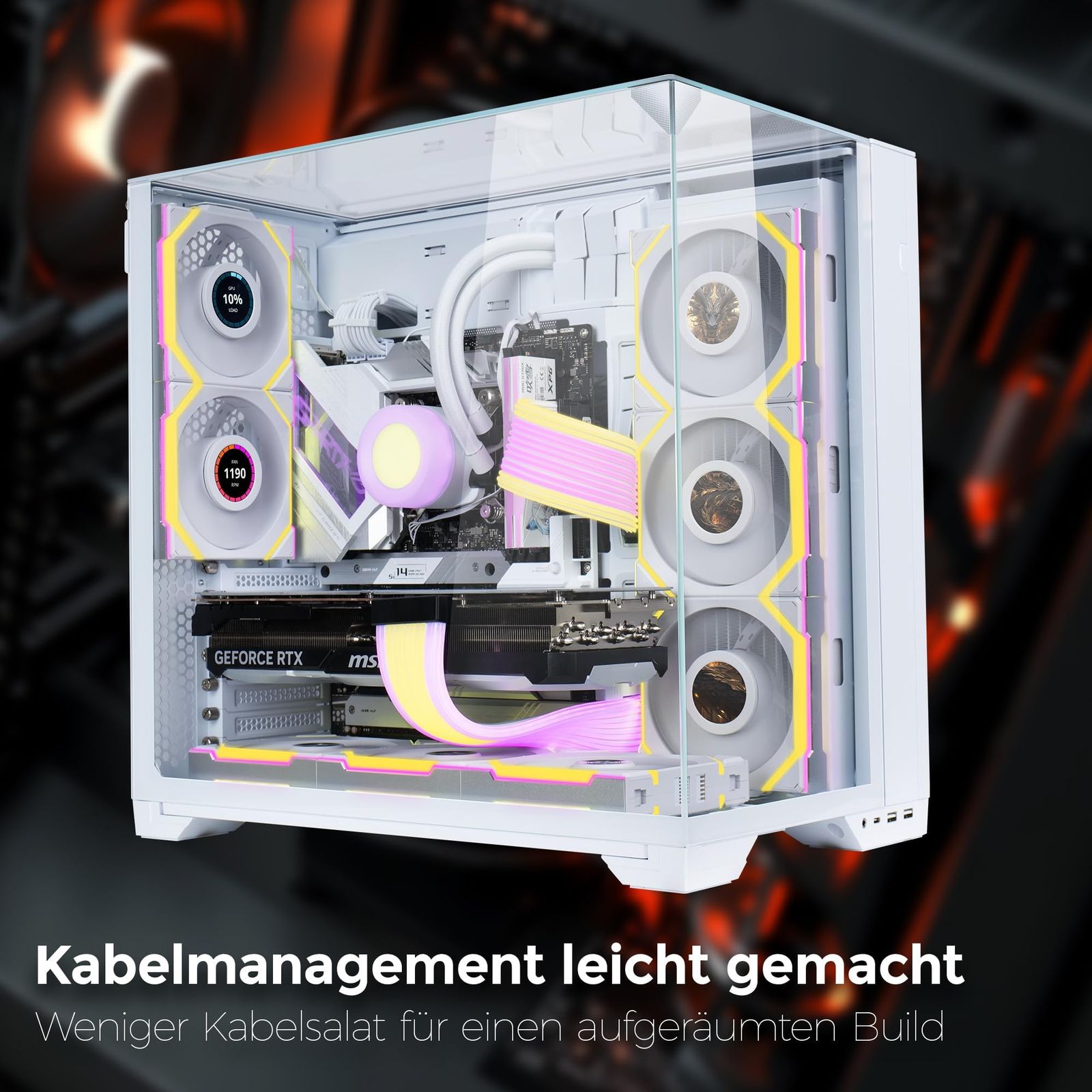 LIANLI 120mm ARGBファン UNI FAN SL LCD Wireless 120 WT Single Pack 1.6インチLCDスクリーン搭載 2.4GHzワイヤレス ケーブルマネージメント不要 FDB 側面LEDストリップ UF-SL WWW_MEBLE-SODAR_PL