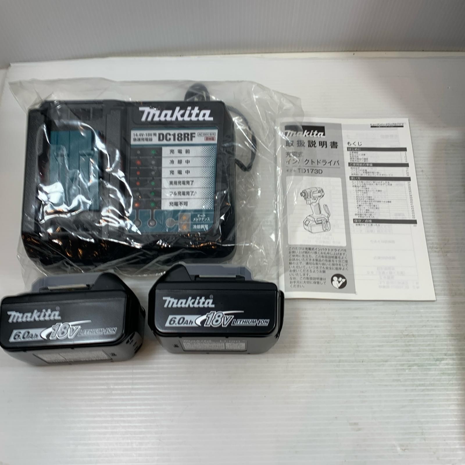  κκMAKITA マキタ 締め付け工具 インパクトドライバ コードレス式 18 v 6 0 Ah 717450 ブルー ジョイント ドリルビットセット 電動インパクトドライバー ドリル ドライバー レンチ