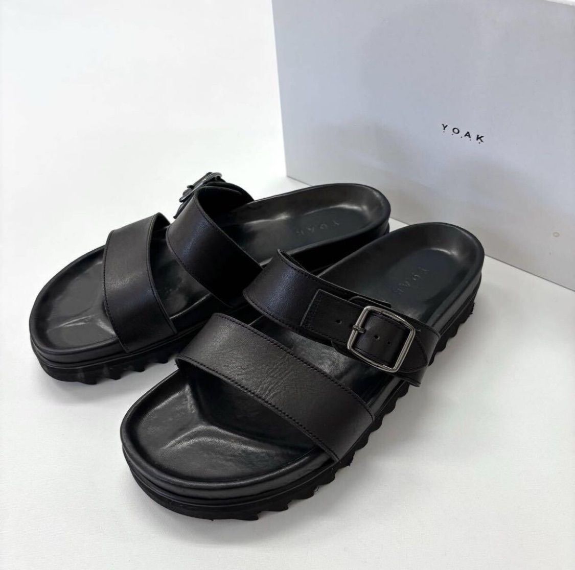 YOAK JEREMY ヨーク ジェレミー サンダル BLACK ブラック サイズ 42 709-0100