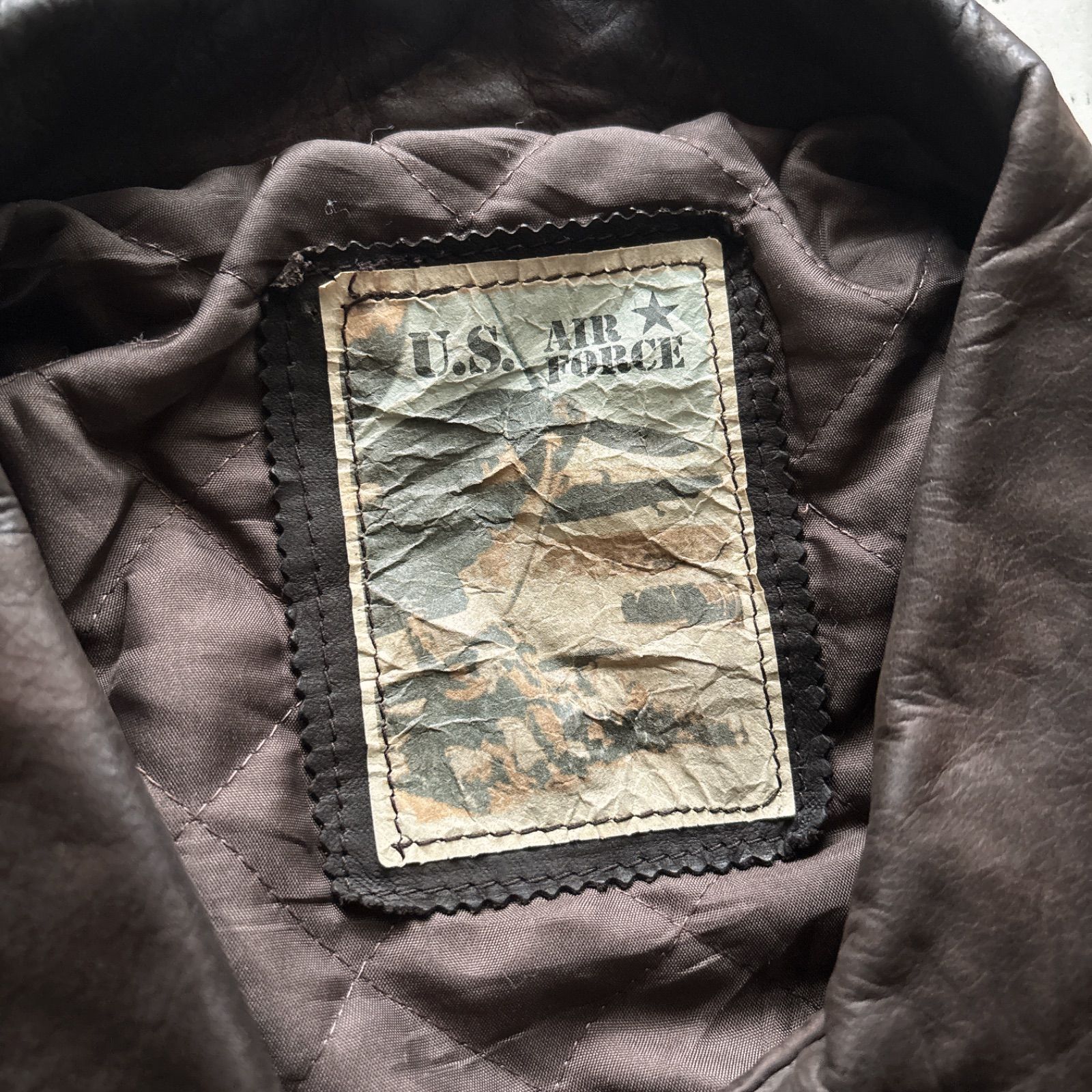 古着 レザージャケット リアルレザー ヴィンテージ イタリア製 ブラウン メンズ XL