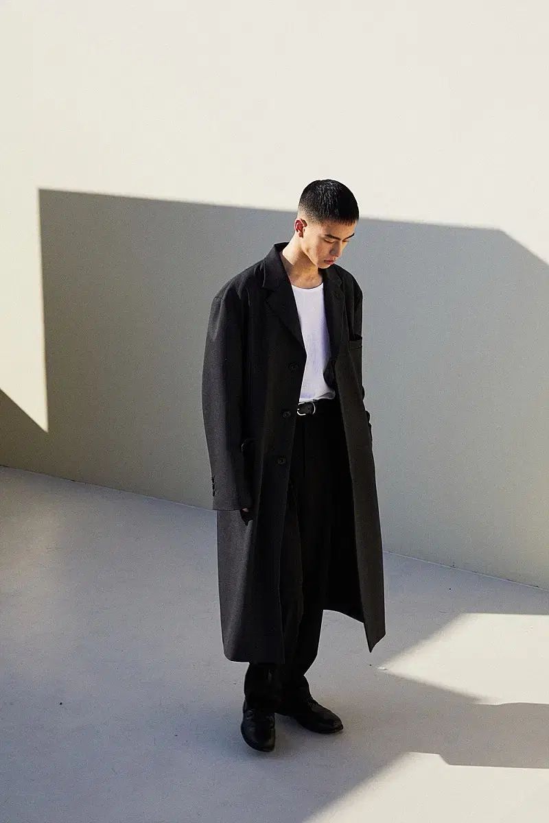 JUAN HOMME ジュアンオム ロング コート チャコール L