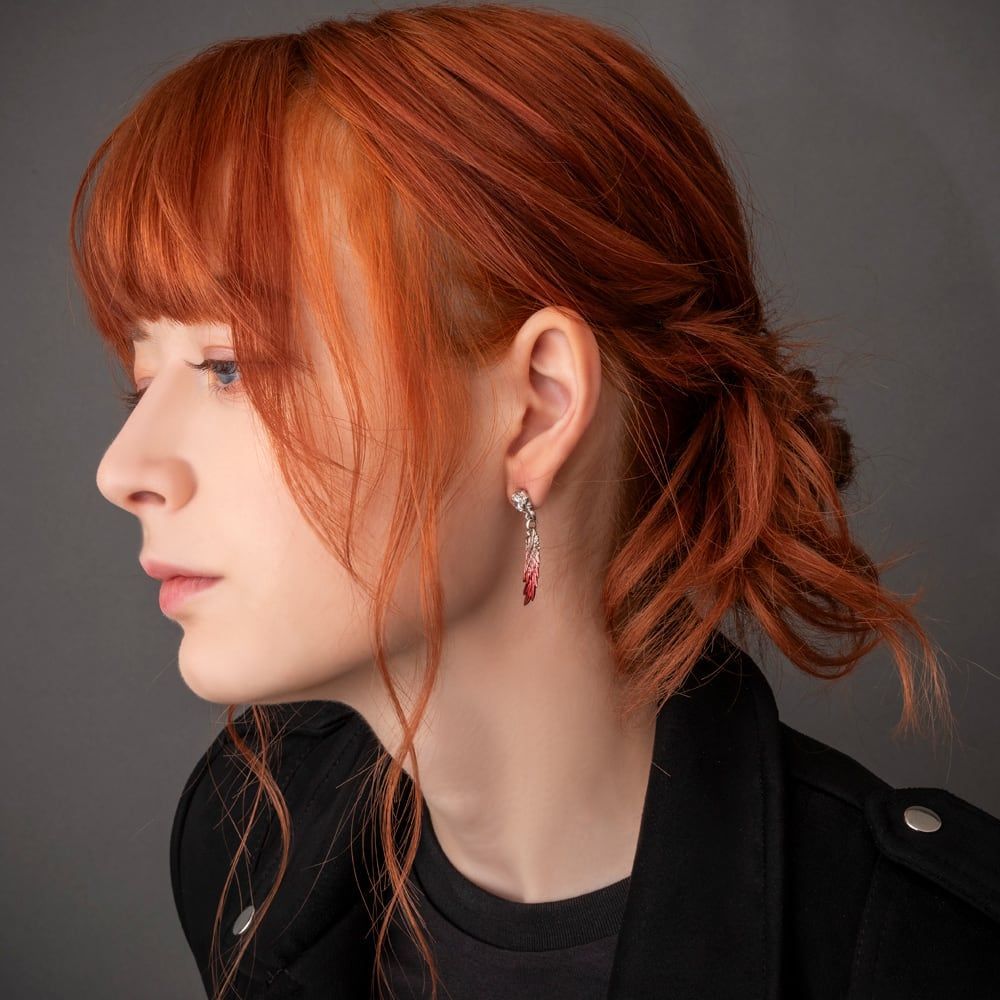 ペアセット 青彩＆赤彩ウイングピアス アルテミスキングス シルバー ジュエリーブランド NEXPOTALLINN_EU