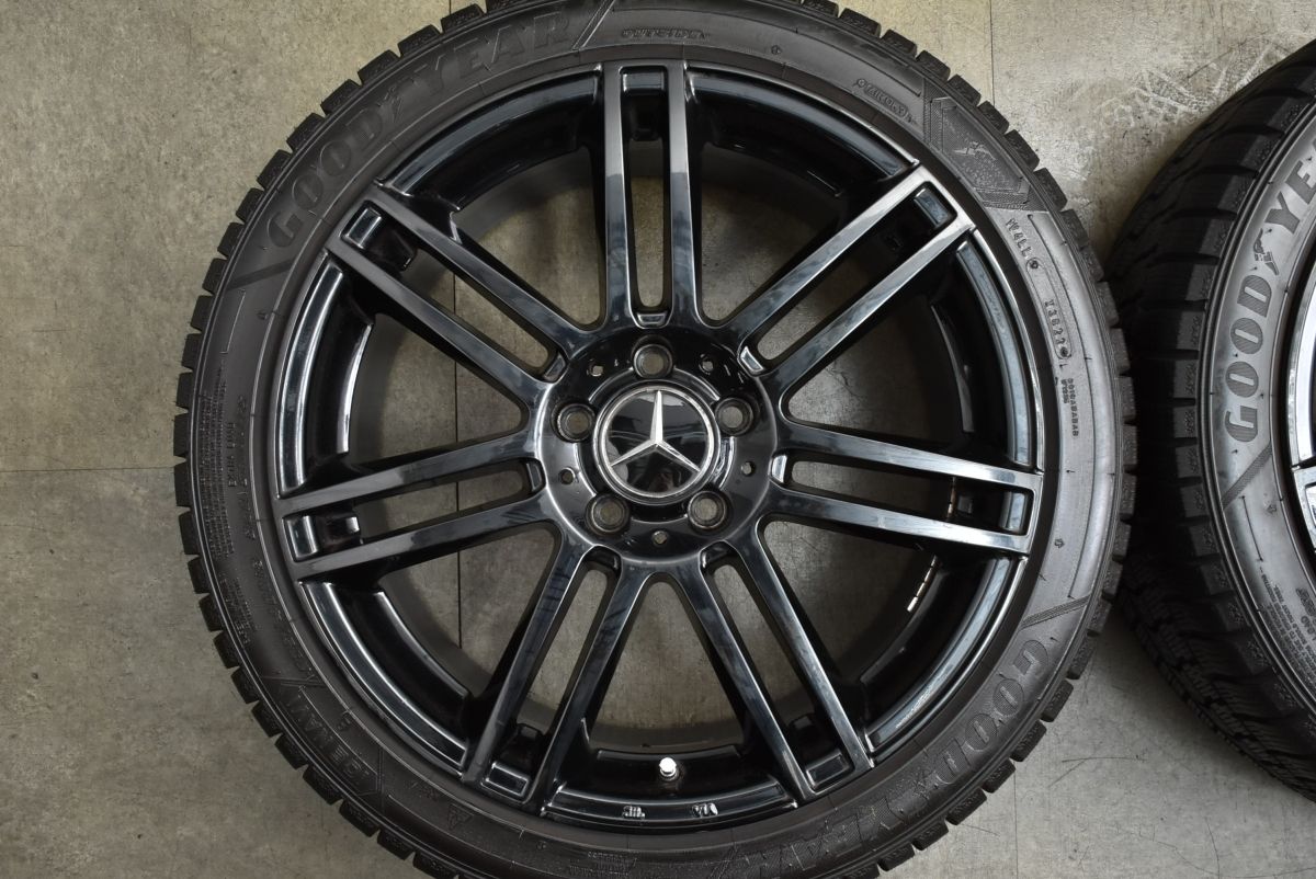 バリ溝 ユーロテック 18 in 8 J 48 PCD 112 グッドイヤー アイスナビ8 235 40 R ベンツ Aクラス Bクラス CLAクラス W 204 Cクラス SLC