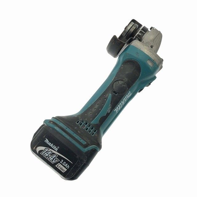 安定性 品 makita マキタ 14.4V 100mm 充電式ディスクグラインダ GA400D バッテリ2個 14.4V3.0Ah 充電器 ケース付 コードレス 117707117707