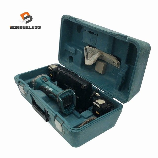 品 makita マキタ 14.4V 100mm 充電式ディスクグラインダ GA400D バッテリ2個 14.4V3.0Ah 充電器 ケース付 コードレス 117707117707