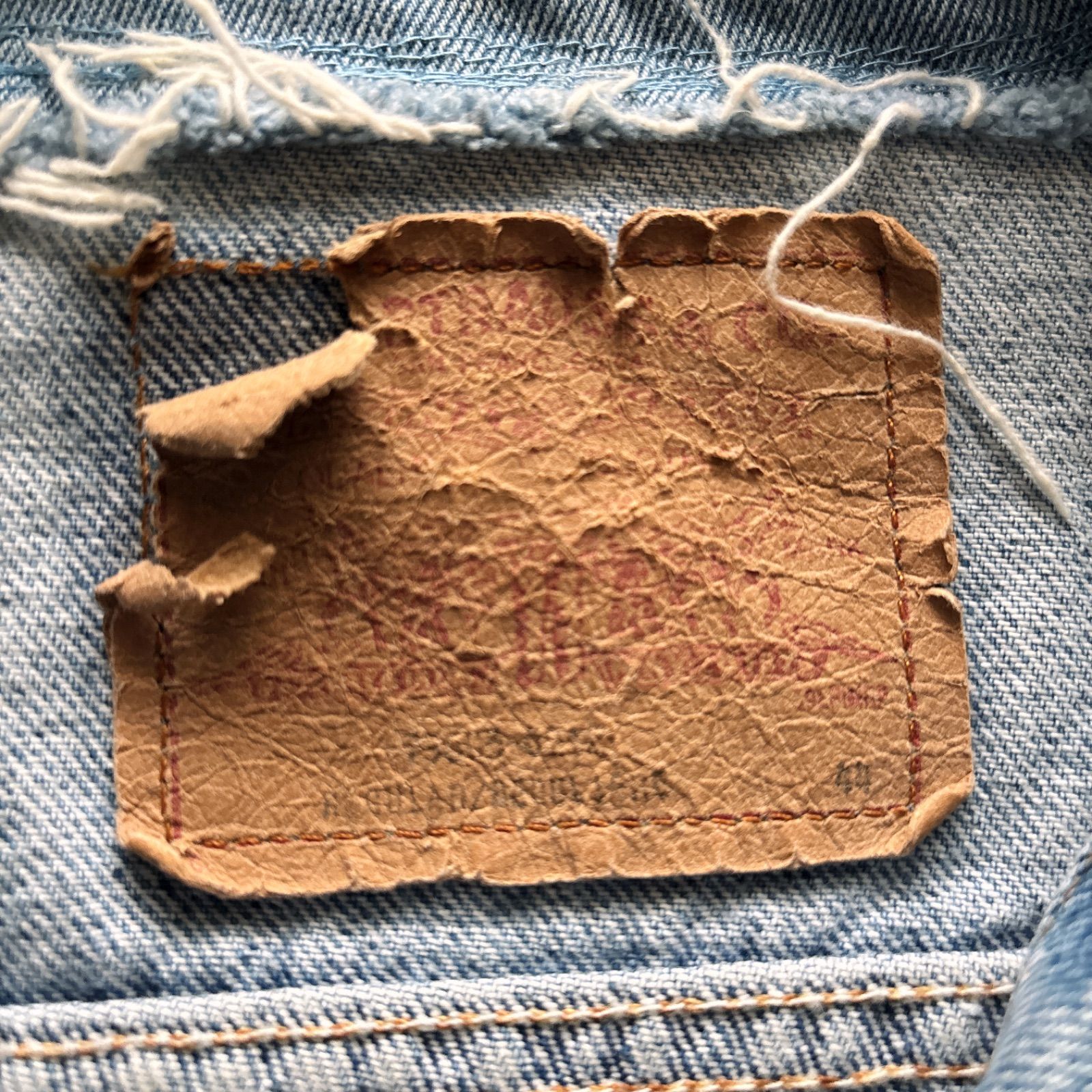 Levi s リーバイス 75505-0212 44 デニムジャケット Gジャン80s 4th オレンジタブ KANDAIZUMI_COM