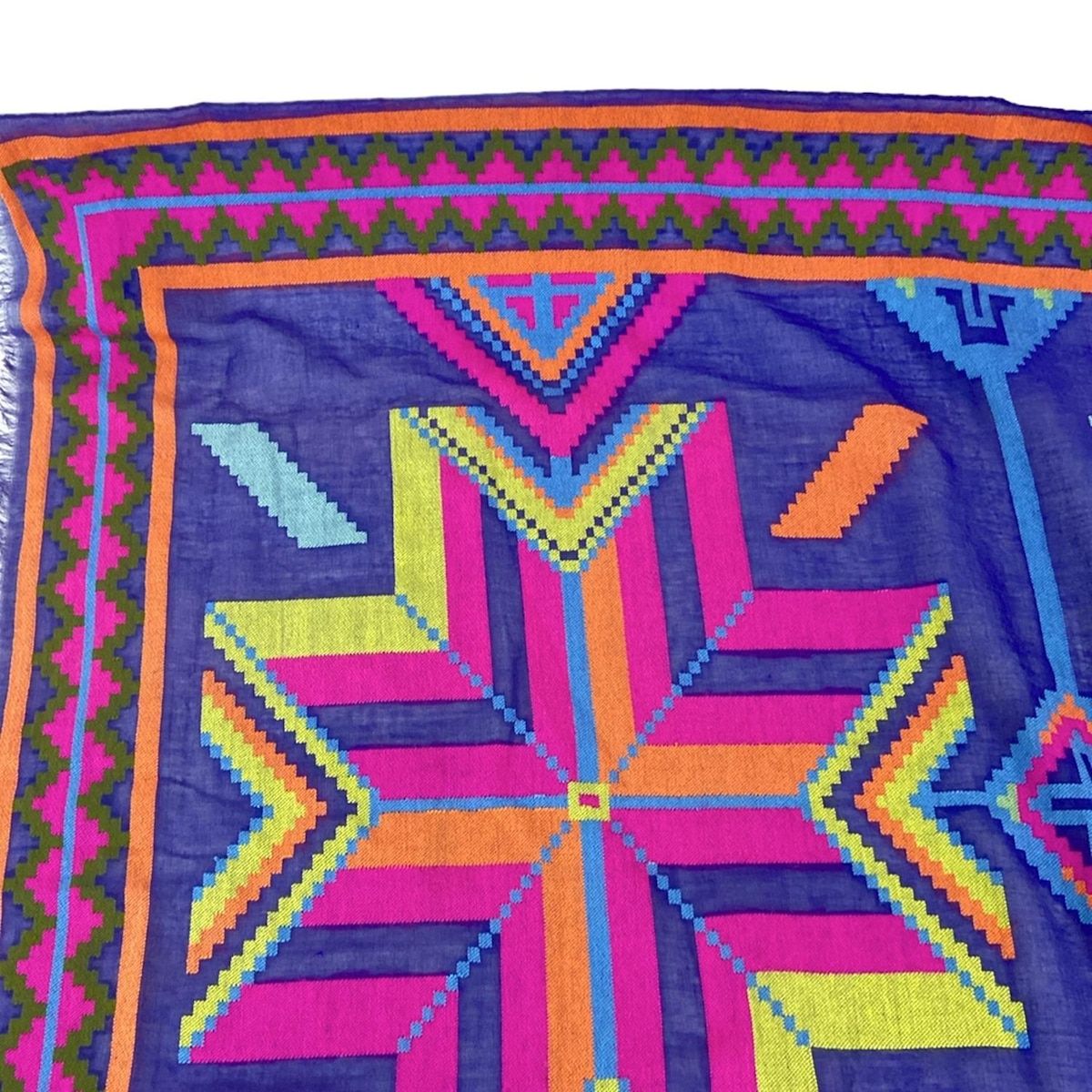 パープル×ピンク×マルチ コットン