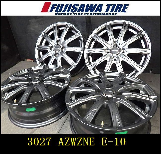 3027 B AZANE E-10 ホイール 15 x 5.5 J 4穴 PCD 100 42 4本