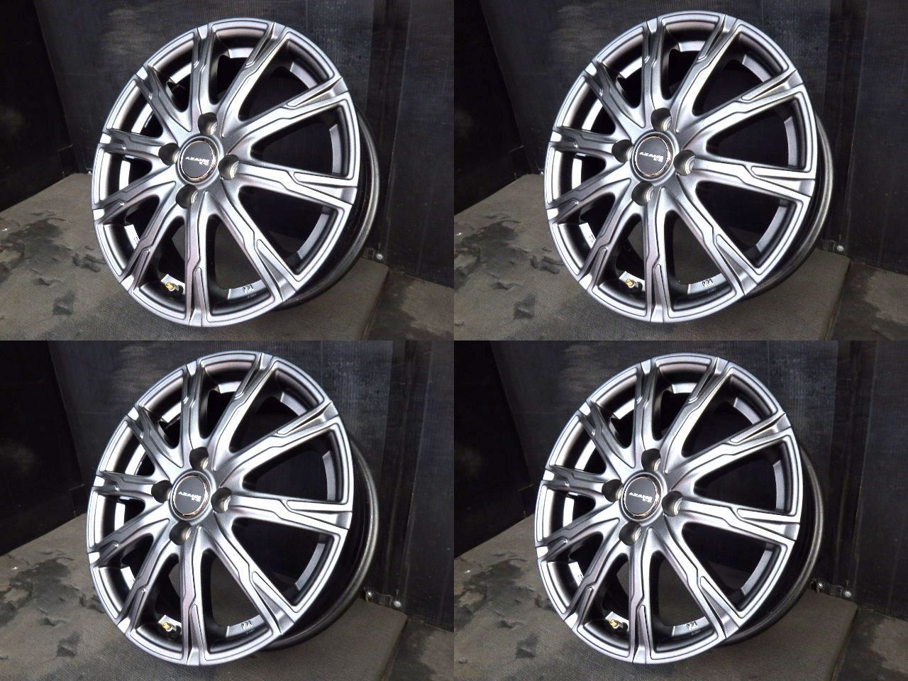 3027 B AZANE E-10 ホイール 15x5.5J 4穴 PCD100 42 4本