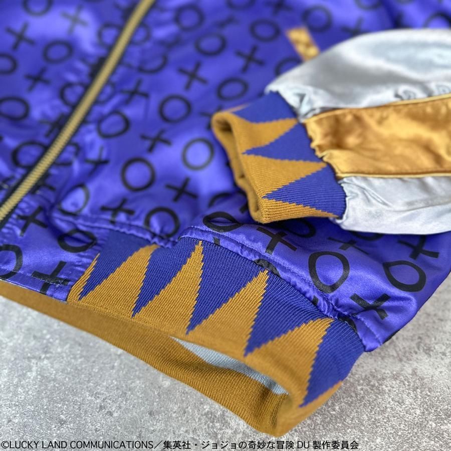 絡繰魂 × JOJO 空条承太郎 リバ−シブル スカジャン 254001 ジョジョの奇妙な冒険 スタープラチナ ダイヤモンドは砕けない 粋 KANDAIZUMI_COM